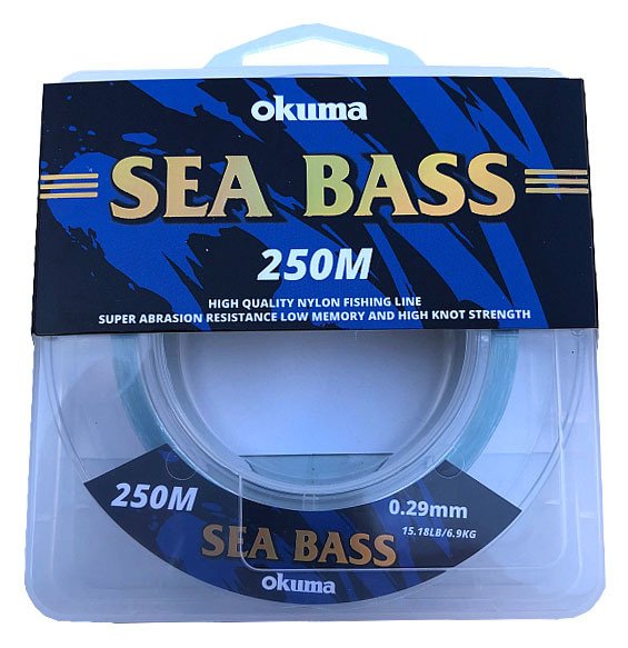 Okuma Sea Bass Nylon Moss Green Color 250 m 0,26mm
